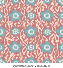 Seamless abstract pattern with floral ornament
