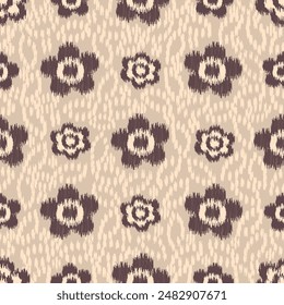 Seamless abstract pattern with floral ornament

