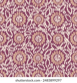 Seamless abstract pattern with floral ornament
