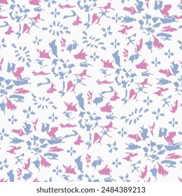 Seamless abstract pattern with floral ornament
