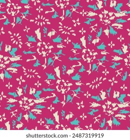 Seamless abstract pattern with floral ornament
