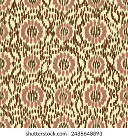 Seamless abstract pattern with floral ornament
