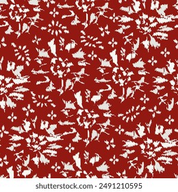 Seamless abstract pattern with floral ornament
