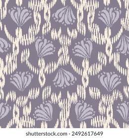 Seamless abstract pattern with floral ornament
