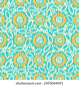 Seamless abstract pattern with floral ornament
