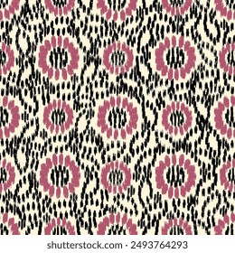Seamless abstract pattern with floral ornament
