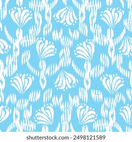 Seamless abstract pattern with floral ornament
