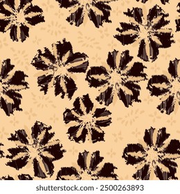 Seamless abstract pattern with floral ornament
