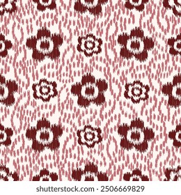 Seamless abstract pattern with floral ornament
