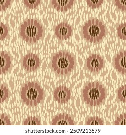 Seamless abstract pattern with floral ornament

