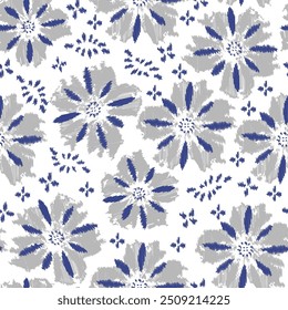 Padrão abstrato sem emenda com ornamento floral
