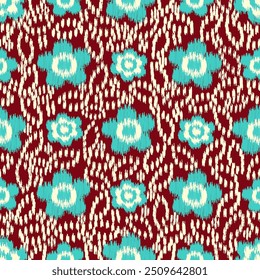 Patrón abstracto sin fisuras con adorno floral
