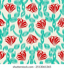 Padrão abstrato sem emenda com ornamento floral
