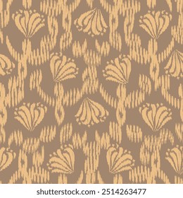 Seamless abstract pattern with floral ornament
