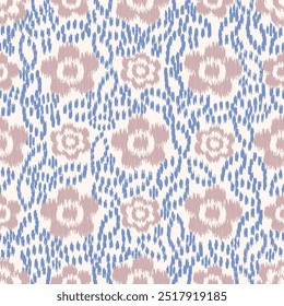 Seamless abstract pattern with floral ornament
