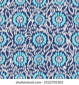 Seamless abstract pattern with floral ornament
