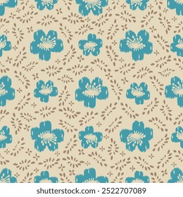 Padrão abstrato sem emenda com ornamento floral
