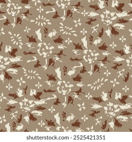 Patrón abstracto sin fisuras con adorno floral
