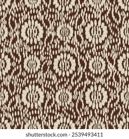 Seamless abstract pattern with floral ornament
