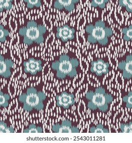 Seamless abstract pattern with floral ornament
