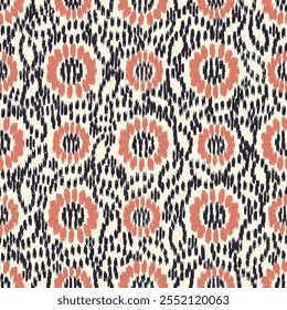 Seamless abstract pattern with floral ornament
