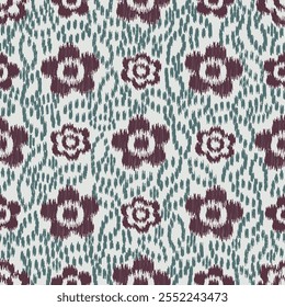 Seamless abstract pattern with floral ornament
