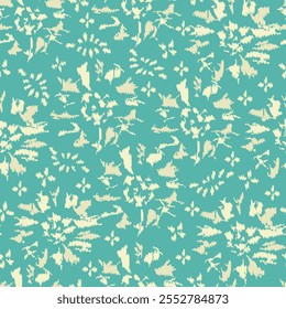Seamless abstract pattern with floral ornament

