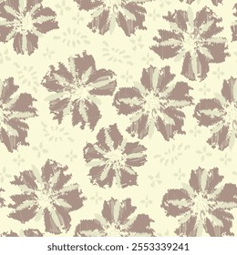 Seamless abstract pattern with floral ornament
