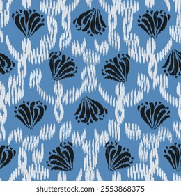 Seamless abstract pattern with floral ornament

