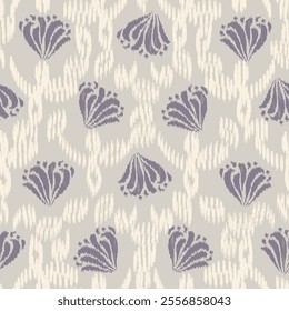 Seamless abstract pattern with floral ornament
