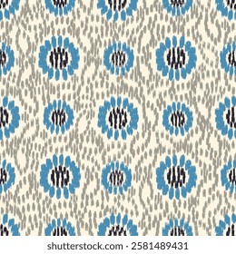 Seamless abstract pattern with floral ornament
