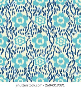 Seamless abstract pattern with floral ornament

