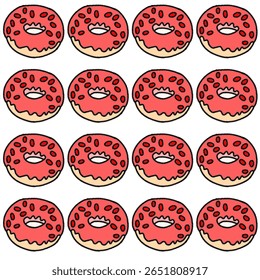 Seamless abstract pattern, food for wallpaper, background,