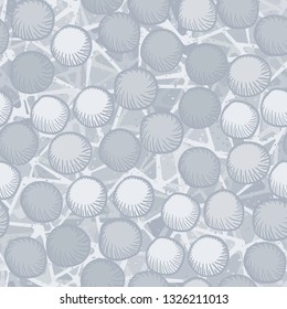 Seamless abstract pattern. The foreground consists of carelessly drawn rounded lumps.
Background consisting of chaos of semi-transparent figures divided into triangles. Editable.