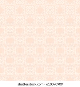 Seamless abstract pattern. Four-sided elements. Openwork lines. Wallpaper. Background.