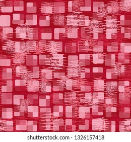 Seamless abstract pattern. The front layer consists of rounded rectangulars divided into parts of different transparency.
Background consisting of disks drawn by wavy lines.