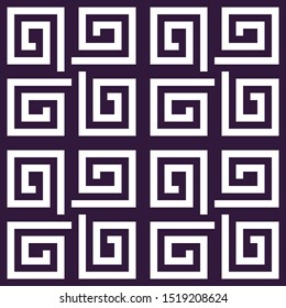 Seamless abstract pattern. Geometric background, meander