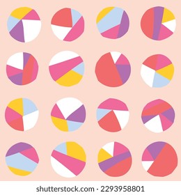 Seamless abstract pattern with geometric elements