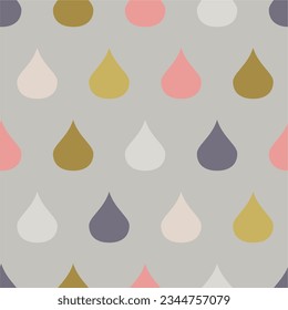 Seamless abstract  pattern with abstract geometric elements. Polka dots pattern. Vector pattern