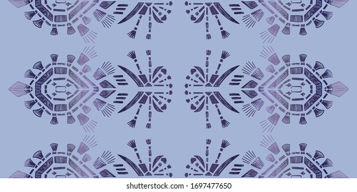 Seamless abstract pattern. Geometric embroidery. Folk ornament. Tribal ethnic vector texture.
