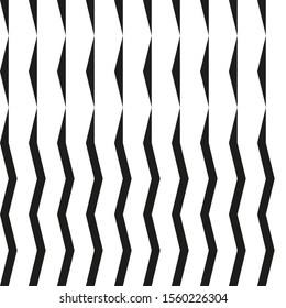 Seamless abstract pattern. Geometric ornament consisting of vertical and horizontal black and white stripes. Print for textile and paper. Vector illustration.