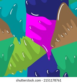 Seamless abstract pattern with geometric patterns and undertones on them