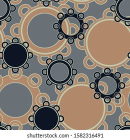 Seamless abstract pattern. Geometric print for textiles. Vector illustration.
