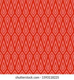 Seamless abstract pattern. Geometric print for textiles and paper in red colors. Vector illustration.