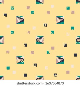 Seamless abstract pattern. Geometric print for textiles and paper. Vector illustration.