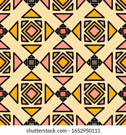 Patrón abstracto sin inconvenientes. Impresión geométrica para textiles y papel. Ilustración de Vectra.
