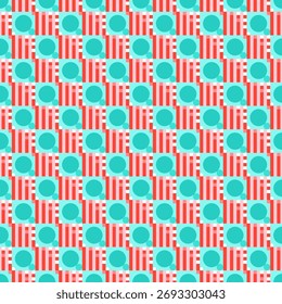 Patrón abstracto sin fisuras con Formas geométricas