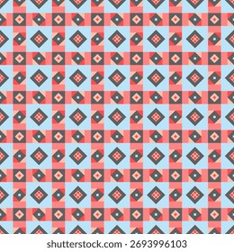 Padrão abstrato contínuo com formas geométricas