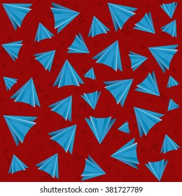Seamless abstract pattern of geometric shapes. Bright print with triangles. Wallpaper triangles.