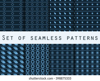 Seamless abstract pattern with geometric shapes. The pattern for wallpaper, tiles, fabrics and designs. Vector.
